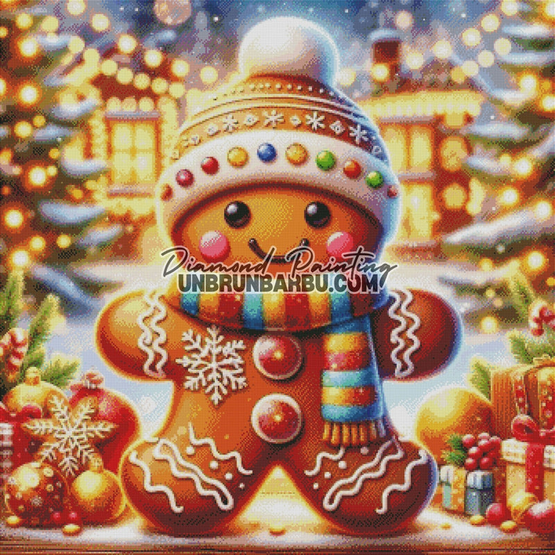 Pain d’Épices Magique de Noël (90cm x 90cm) - UnBrunBarbu
