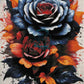Palette Florale : Entre Ténèbres et Éclats. (40cm x 80cm). - UnBrunBarbu