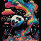 Panda Arc - en - ciel, Gardien des Nuages. (60cm × 75cm). - UnBrunBarbu