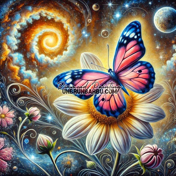Papillon Astral (80cm x 80cm) - UnBrunBarbu