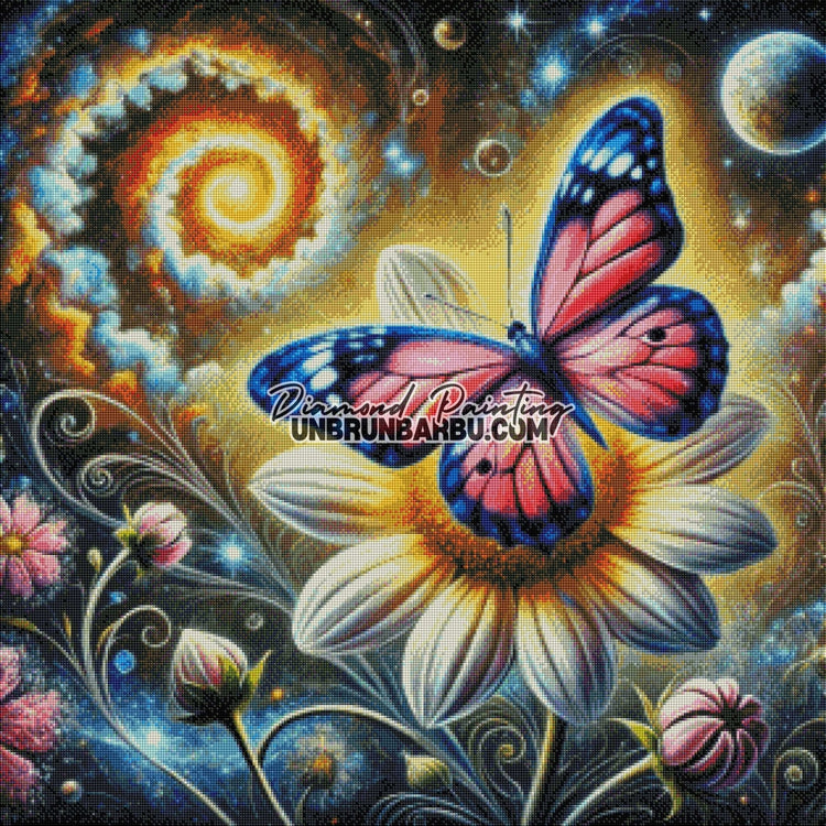 Papillon Astral (80cm x 80cm) - UnBrunBarbu