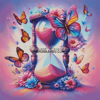 Papillons de Temps (100cm x 100cm) - UnBrunBarbu