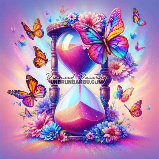 Papillons de Temps (100cm x 100cm) - UnBrunBarbu