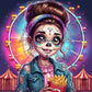 Petite Fille Squelette (100cm x 100cm) - UnBrunBarbu