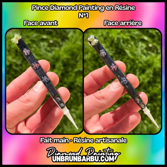 pince diamond painting artisanale n1 ourson vert photo