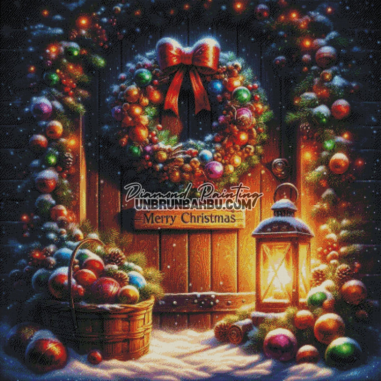 Porte de Noël Enchantée (110cm x 110cm) - UnBrunBarbu