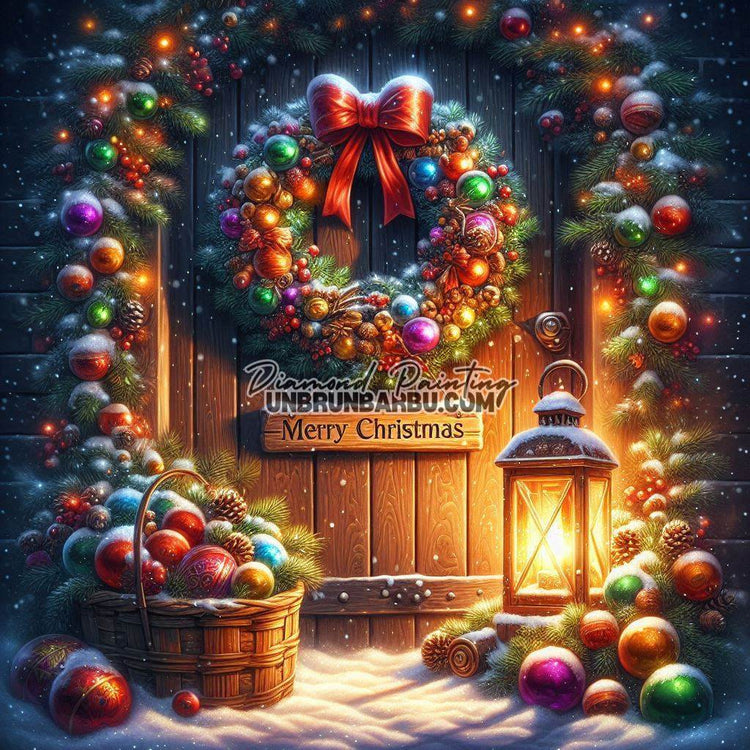 Porte de Noël Enchantée (110cm x 110cm) - UnBrunBarbu
