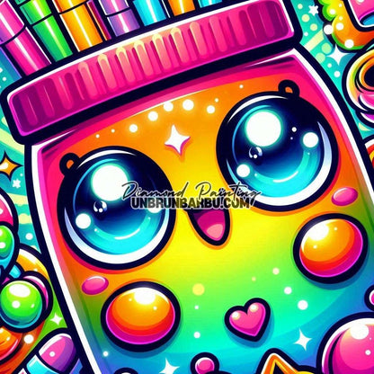 Pot Magique et ses Crayons Enchantés (60cm x 60cm) - UnBrunBarbu