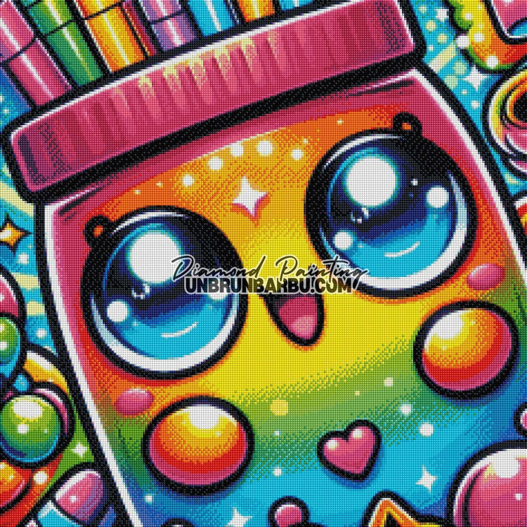 Pot Magique et ses Crayons Enchantés (60cm x 60cm) - UnBrunBarbu