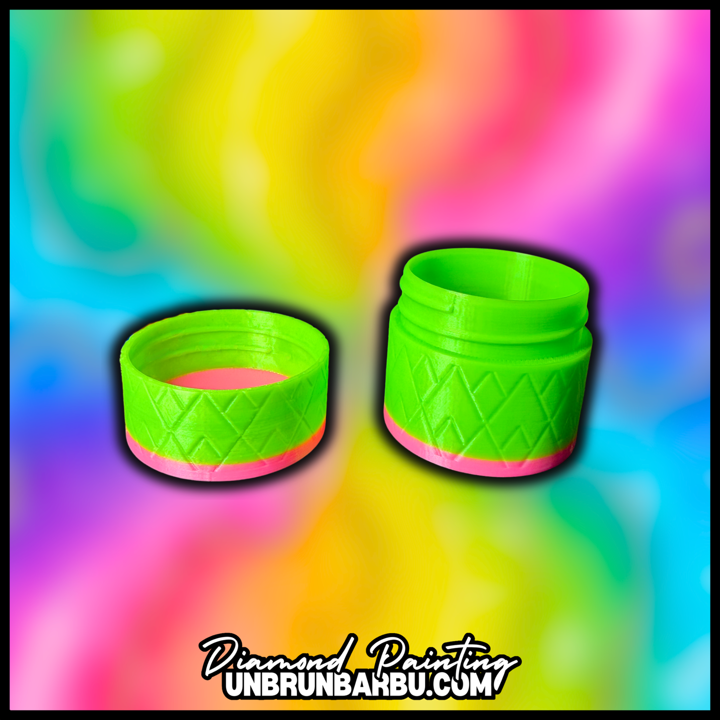 Mini poubelle Diamond Painting avec couvercle vissable pour déchets de diamants