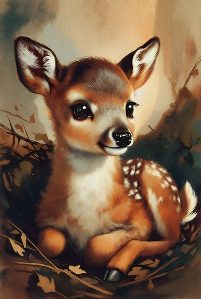 Diamond Painting - Petit Faon d’Automne (60cm x 90cm)