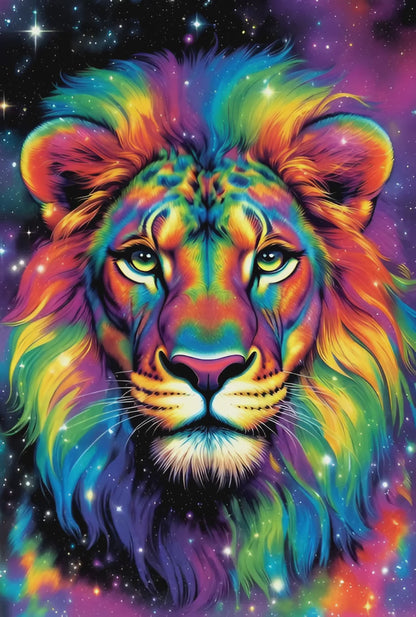 Diamond Painting - Lion Gardien des Constellations (50cm x 75cm)