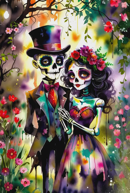 Diamond Painting - Noces de l'Au-Delà (60cm x 90cm)