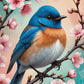 Diamond Painting - L'Oiseau Bleu du Printemps (50cm x 75cm)