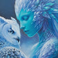 Diamond Painting - Dame de Givre et le Hibou Blanc (70cm x 105cm)