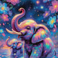 Diamond Painting - Instant Magique des Éléphants (70cm x 105cm)