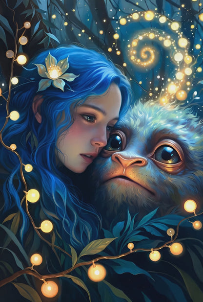 Diamond Painting - Secret de la Forêt des Lucioles (70cm x 105cm)