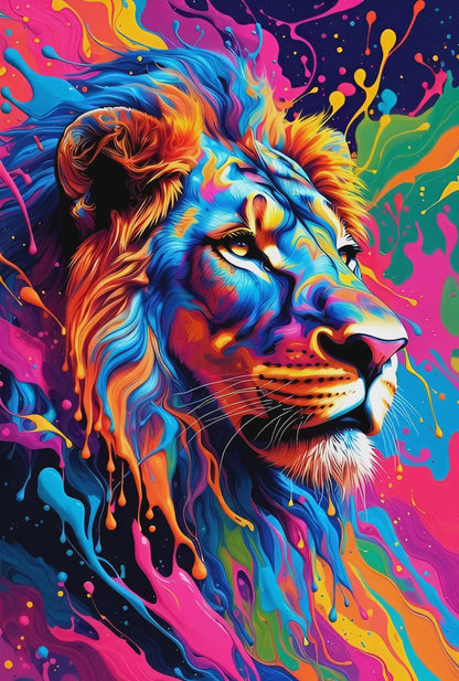 Diamond Painting - Lion Crinière de Peinture (60cm x 90cm)