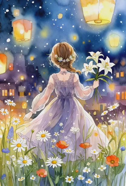 Diamond Painting - Nuit des Vœux Célestes (60cm x 90cm)