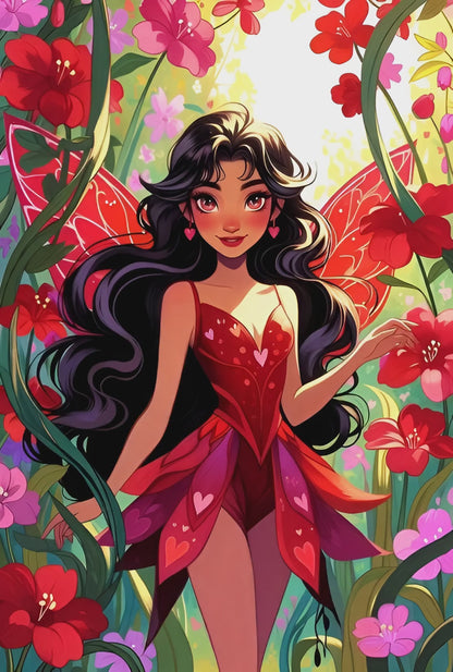 Diamond Painting - Rubis fée des émotions (70cm x 105cm)