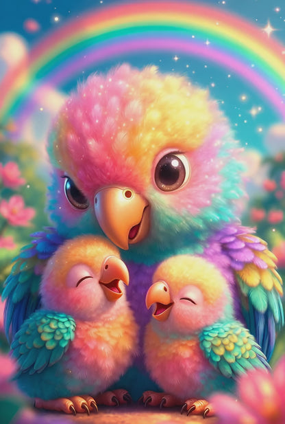 Diamond Painting - Perroquet Nid de Bonheur (80cm x 120cm)