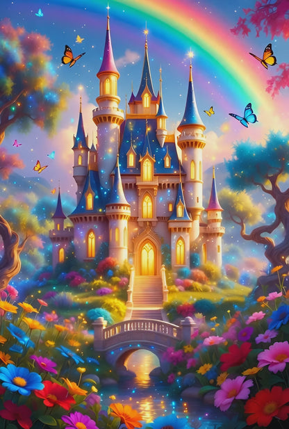 Diamond Painting - Palais de l'Éternel Printemps (80cm x 120cm)