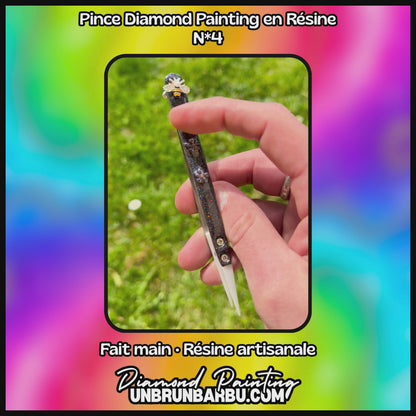 Pince Diamond Painting Artisanale en Résine – Modèles Uniques