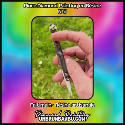 Pince Diamond Painting Artisanale en Résine – Modèles Uniques