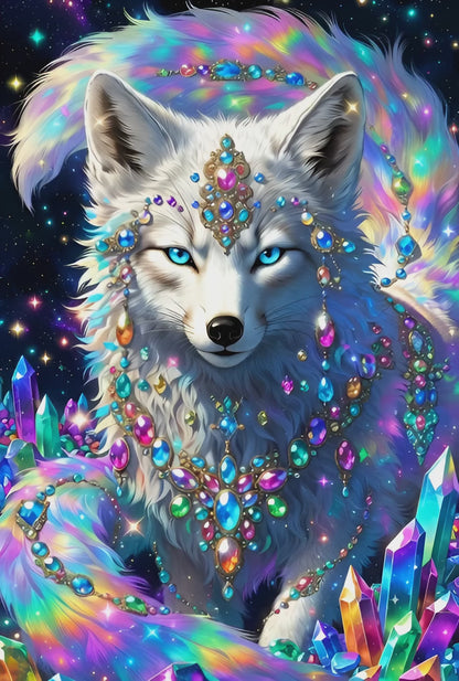 Diamond Painting - Loup des Cristaux (60cm x 90cm)
