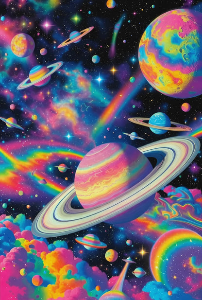 Diamond Painting - Voyage Galaxie Arc-en-ciel (70cm x 105cm)