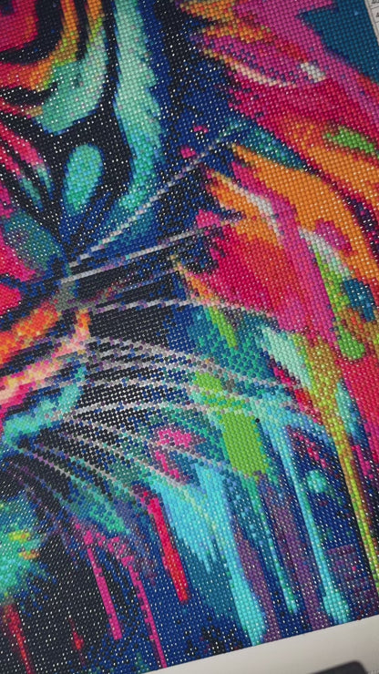 Fusion Féline. (80cm x 80cm)