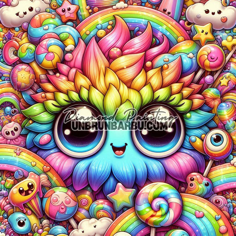 Protecteur des Bonbons Rainbow (80cm x 80cm) - UnBrunBarbu