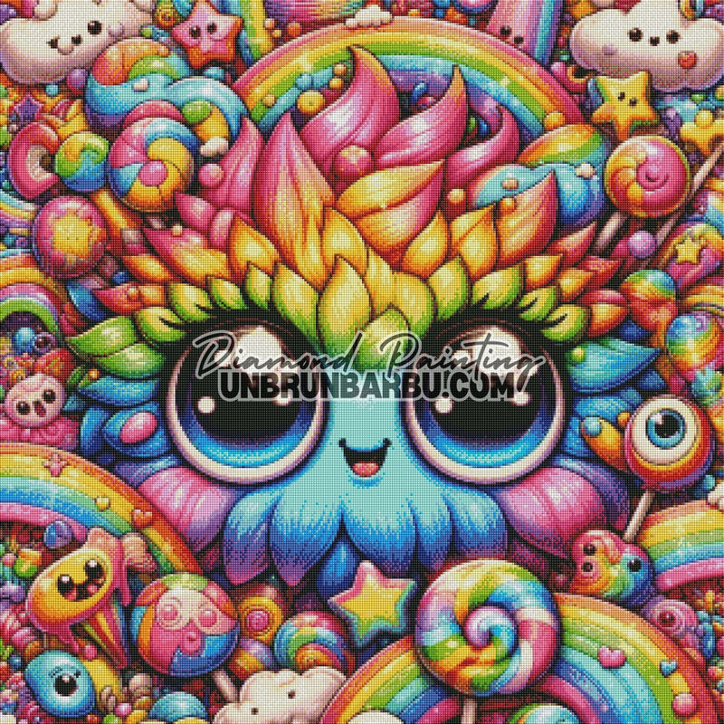 Protecteur des Bonbons Rainbow (80cm x 80cm) - UnBrunBarbu