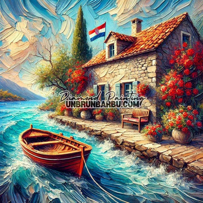 Refuge du Marin (100cm x 100cm) - UnBrunBarbu