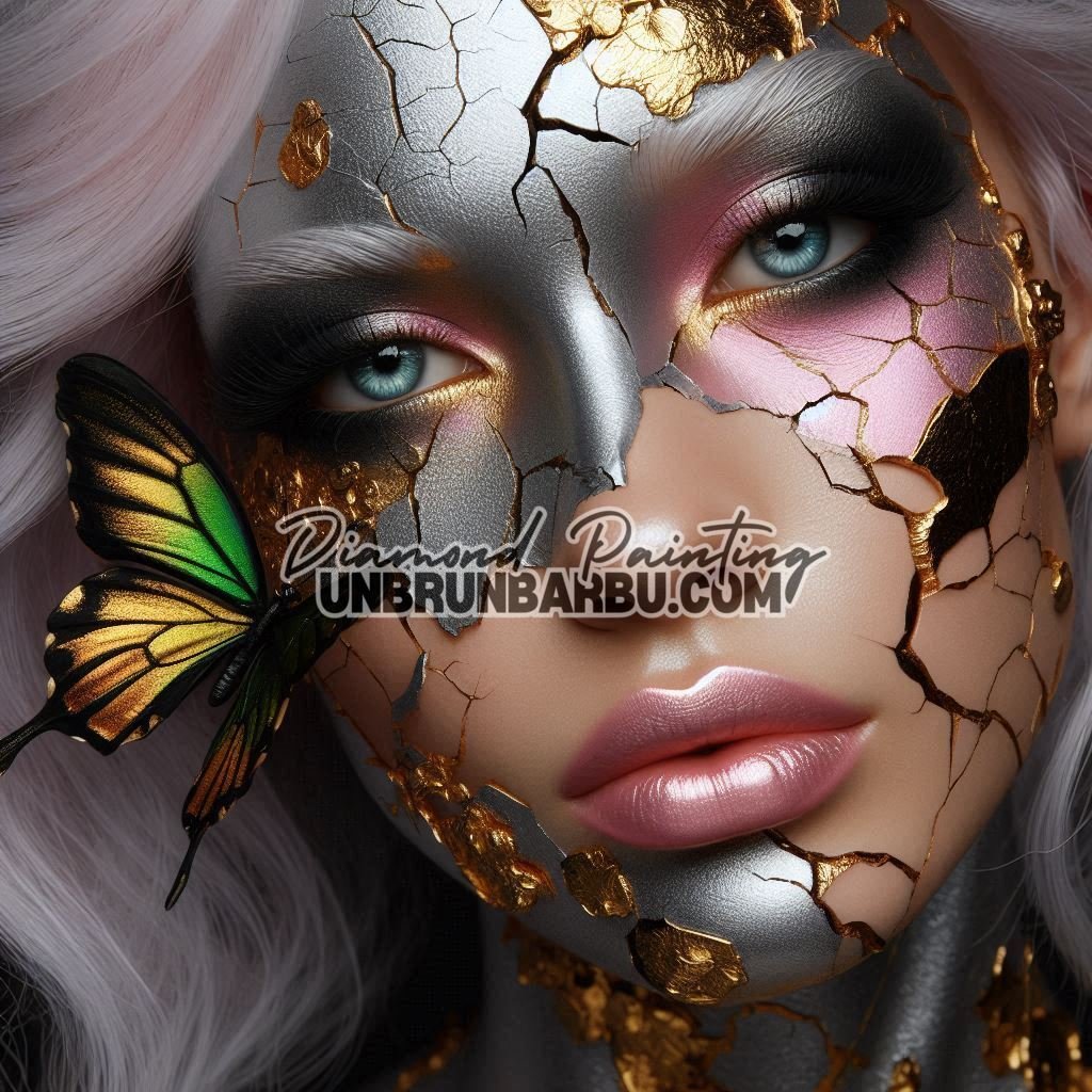 Renaissance d’Or et de Cendres (90cm x 90cm) - UnBrunBarbu