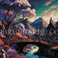 Retraite au Cœur des Montagnes (110cm x 75cm) - UnBrunBarbu