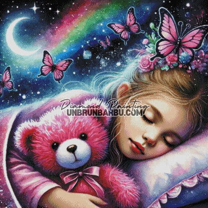 Rêve Enchanté de Lylou (100cm x 100cm) - UnBrunBarbu