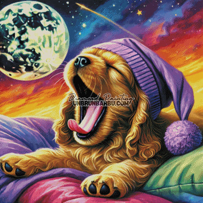 Rêveur Nocturne (100cm x 100cm) - UnBrunBarbu