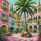 Secret de l'Alhambra (90cm x 90cm) - UnBrunBarbu