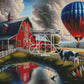 Sérénité Rurale. (140cm x 80cm). - UnBrunBarbu