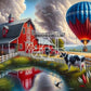Sérénité Rurale. (140cm x 80cm). - UnBrunBarbu