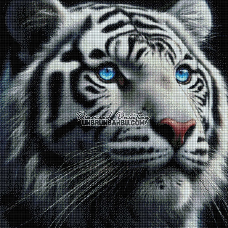 Shiro, l’Âme de la Jungle (80cm x 80cm) - UnBrunBarbu