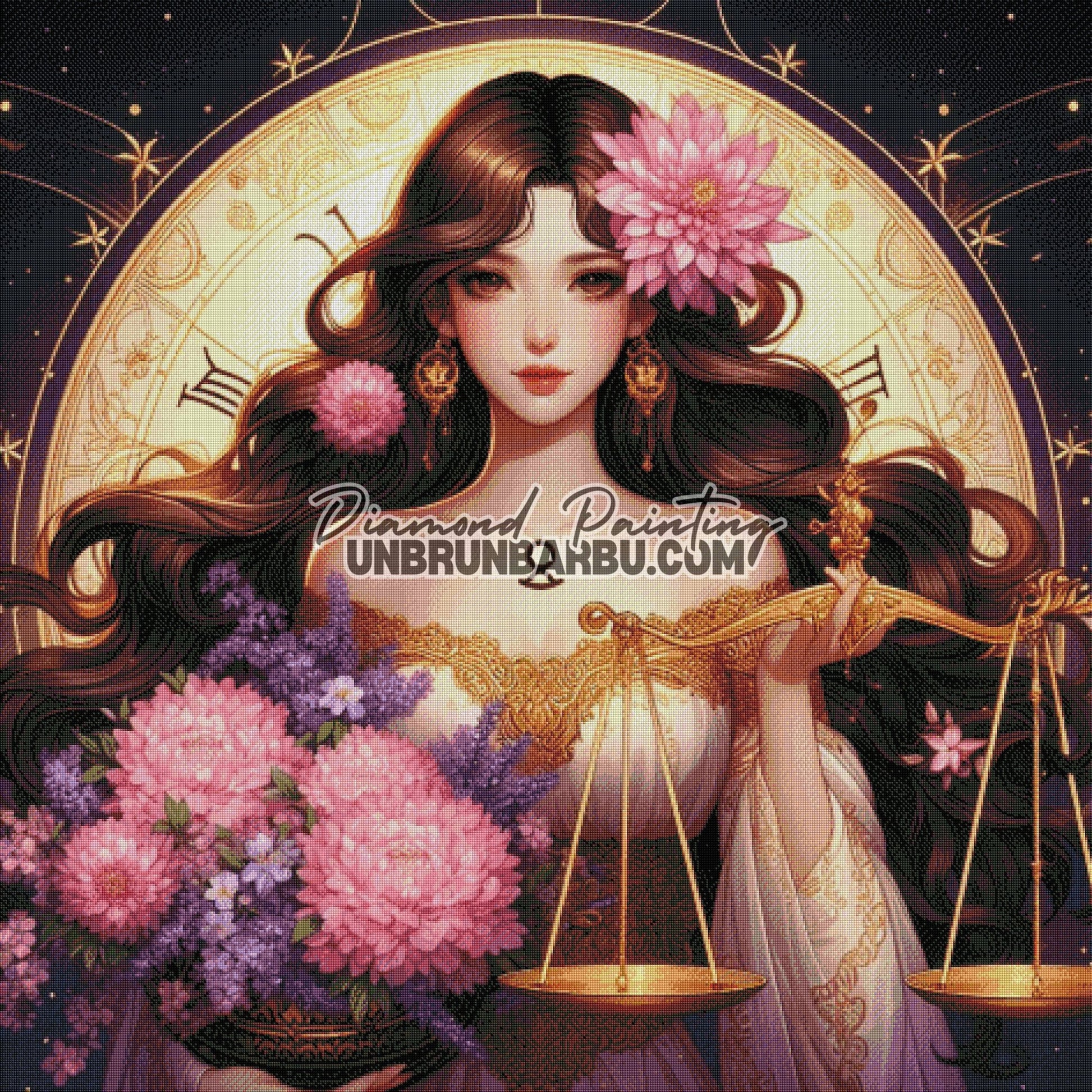 Signes Astrologiques - Balance (120cm x 120cm) - UnBrunBarbu