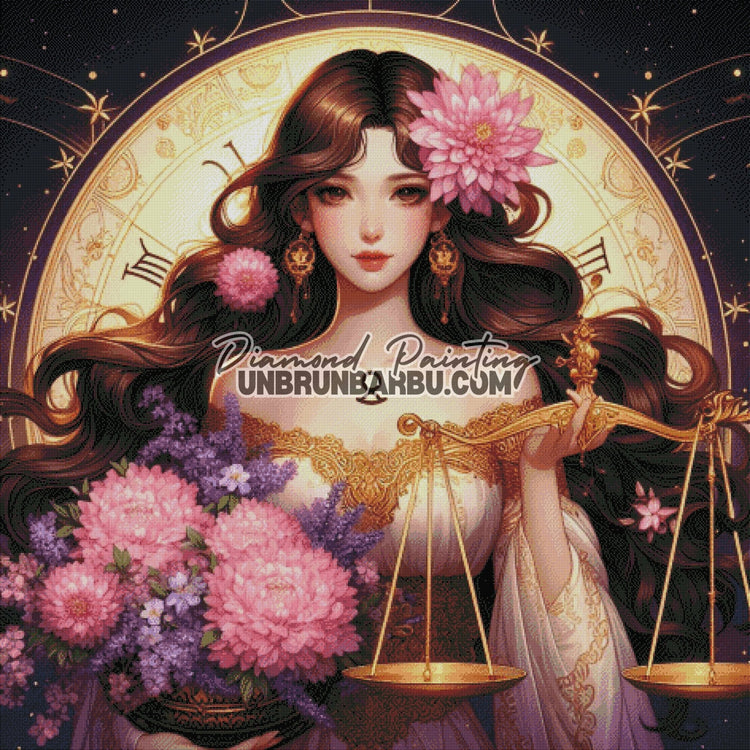Signes Astrologiques - Balance (120cm x 120cm) - UnBrunBarbu