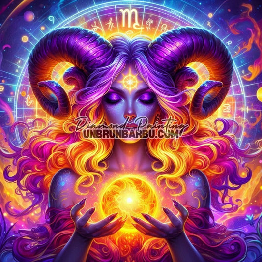Signes Astrologiques - Bélier (100cm x 100cm) - UnBrunBarbu