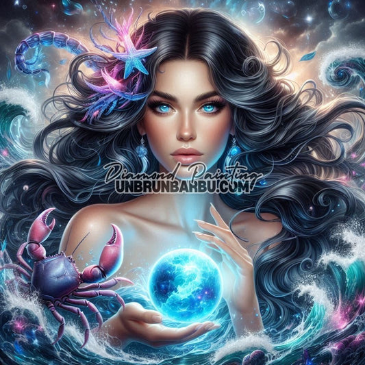Signes Astrologiques - Cancer (120cm x 120cm) - UnBrunBarbu