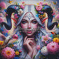 Signes Astrologiques - Capricorne (120cm x 120cm) - UnBrunBarbu