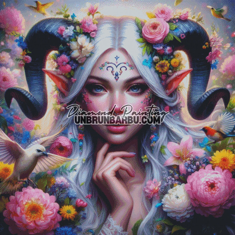 Signes Astrologiques - Capricorne (120cm x 120cm) - UnBrunBarbu