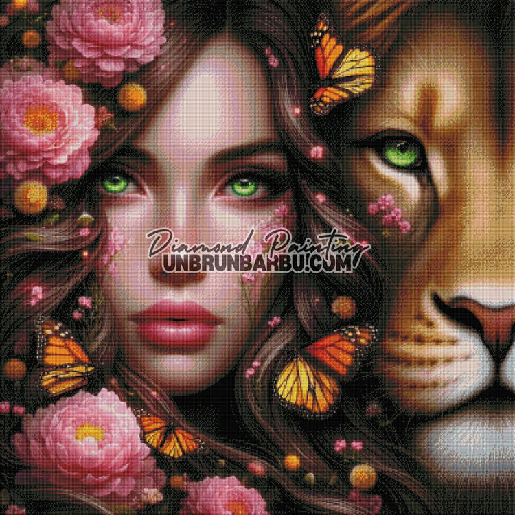 Signes Astrologiques - Lion (100cm x 100cm) - UnBrunBarbu