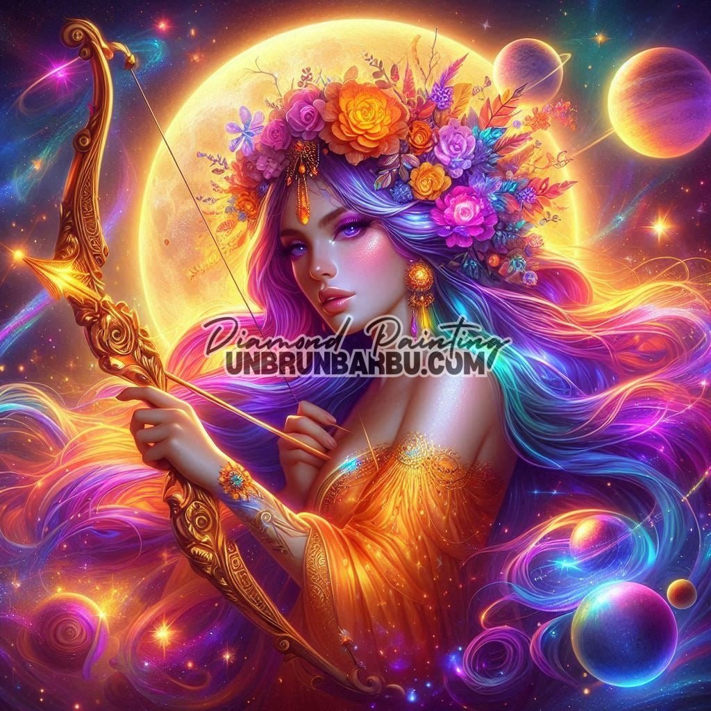 Signes Astrologiques - Sagittaire (120cm x 120cm) - UnBrunBarbu